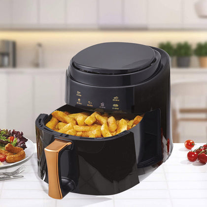 8L XL Digital Air Fryer Cooker Low Fat Healthy Oil free Frying Kitchen LCD Ovens