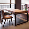 2x Industrial Box Shaped Table Legs Furniture Feet Stand Bench Desk Metal Base
