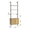 Ladder Shelf Bookcase 3 Tier Display Stand Storage Cupboard Shelving Wall Rack