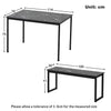 Dining Table and Chairs Set Wood Marble Effects Table Dining Set 2 Bench Seats