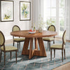 Tribesigns Round Dining Table, 120cm Modern Kitchen Dinner Room Table for 4-6