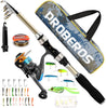 Telescopic Coarse Sea Fishing Travel Holiday Rod & Reel Combo Set+Carrier Bag UK