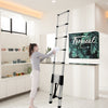 3.8M Telescopic Ladder 12.5FT Multi-Purpose Stainless Steel EN131 for Repair AAA
