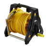 35M Free Standing Garden Hose Watering Pipe Reel With Spray Gun Nozzle Outdoor