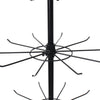 70 Hook Floor Stand 7 Rotating Tiers in Chrome Retail Shop Display 160cm Black