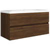 ARKEM Sink Cabinet Brown Oak 90x38.5x45 Engineered Wood,Vanity Unit with B3O0
