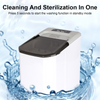 12KG/24H PORTABLE ICE MAKER COUNTERTOP ICE MAKER MACHINE SELF-CLEANING FUNCTION