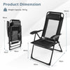 Patio Folding Chairs Set of 2 Outdoor Reclining Chairs Adjustable Outdoor Lounge