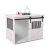 Dog Cage Multi-function Wooden Furniture with Sliding Door Storage Table Indoor