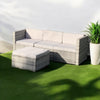 Luxurious Rattan Garden Furniture Sofa Lounge Set - In/Outdoor Cushions Included