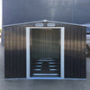 Apex Steel Peak Roof Bicycle Tool House 6*8ft Gable Garden Shed Free Foundation