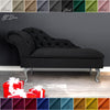 Chaise Lounge Chesterfield Sofa Black Accent Chair Lucian Tufted Longue