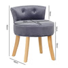 Velvet Dressing Bench Stool Chair Vanity Stool Bedroom Seat With Rubber Legs