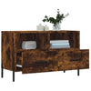 CIADAZ TV Cabinet Smoked Oak 80x36x50 Engineered Wood, Tv Unit, Tv Stand A8I4
