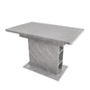 Extendable Dining Table Rectangular Kitchen Dining Room Table with Storage, Grey