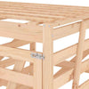 Triple Wheelie Bin Storage Solid Wood Pine M5S3