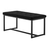 Black Bed Bench End Stool Tufted Upholstered Accent Chair Ottoman Seat Fabric