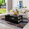 New Coffee table High Gloss Standing tables Storage shelf Living room table UK