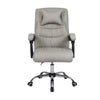 Luxury Office Chair Desk Chair with Pillow PU Leather Padded Arms Swivel Chair