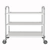 Metal Kitchen Serving Trolley Cart Beauty Salon Shelf Storage Rack with Wheel