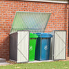Metal Galvanized Steel Garden Shed Outdoor Bike Storage House Tool Sheds Roof