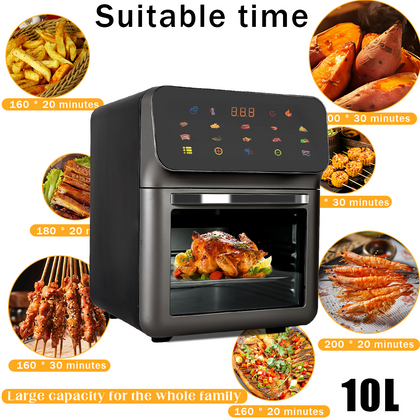 10L Air Fryer Digital Kitchen Oven Oil Frying Cooker Free Low Fat Healthy UK