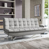 Click Clack Linen 2-3 Seater Sofa Bed Upholstered Recliner Double Sleeper Couch