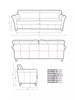 II Grand 4 Seater Sofa Bed Fine Chenille Grey