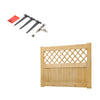 Privacy Wooden Garden Gate Pedestrian Fence Gate Porch Decorative Fence Panel