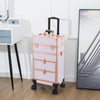 Large Travel Trolley Case Makeup/Cosmetic/Hairdressing/Vanity/Beauty Storage Box