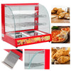 Commercial Catering Hot Food Warmer Display Cabinet Chicken Pizza Bread Heated