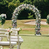 2.6m Free Standing Circular Arch Flower Stand 3 Poles Moon Door Archway Backdrop