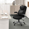 Swivel PU Leather Computer Desk Chair Ergonomic Office Chair-Black
