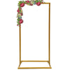 Gold Wedding Square Archway Backdrop Stand Metal Arch Frame Flower Balloon Decor