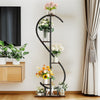 5-Tier Plant Stand S-Shaped Corner Plant Stand Outdoor Planter Display Shelving