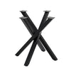 Industrial Cross X-Shaped Metal Table Legs Table Base Steel Legs for Table Desk