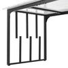 Dining Table Rectangular Marble Effects Tabletop Kitchen Table with Metal Legs