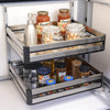 Stainless Steel Pull Out Corner Baskets Kitchen Cupboard Larder Storage Shelves