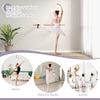 Wall-Mounted Ballet Barre 4 FT Single Ballet Bar Beech Wood Ballet Equipment