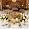 8L Gold Stainless Steel Chafing Dish With Hook Up,Buffet Server Food Warmer