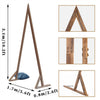 Rustic Triangle Wedding Arch Thicken Wooden Backdrop Stand Wedding Arbor Frame