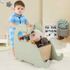 Toddler Shopping Cart 2 in 1 Wooden Baby Push Walker-Green
