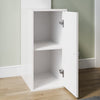 Corner Cabinet High Gloss Storage Shelves Bookcase White Floor Sideboards 160cm