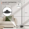 Floor Lamp Free Standing Reading Light Bedroom Living Room Black