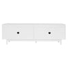 Modern TV Stand 175 cm Storage Cabinet Entertainment Unit for Living Room, White
