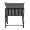 Modern Industrial Metal Frame Armchair Lazy Soft Cushion Seat Moon Chair Lounge