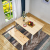 Solid Wood Dining Table and Chairs Bench Set Kitchen Room Home Furniture New