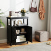 Freestanding Storage Organizer w/ Adjustable Shelf-Black