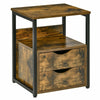 Small Industrial Side Table Bedside Cabinet Rustic End Storage Unit Vintage