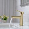 Bathroom Brass Basin Mixer Taps Deck Mounted Sink Facuet Black / Brushed Gold